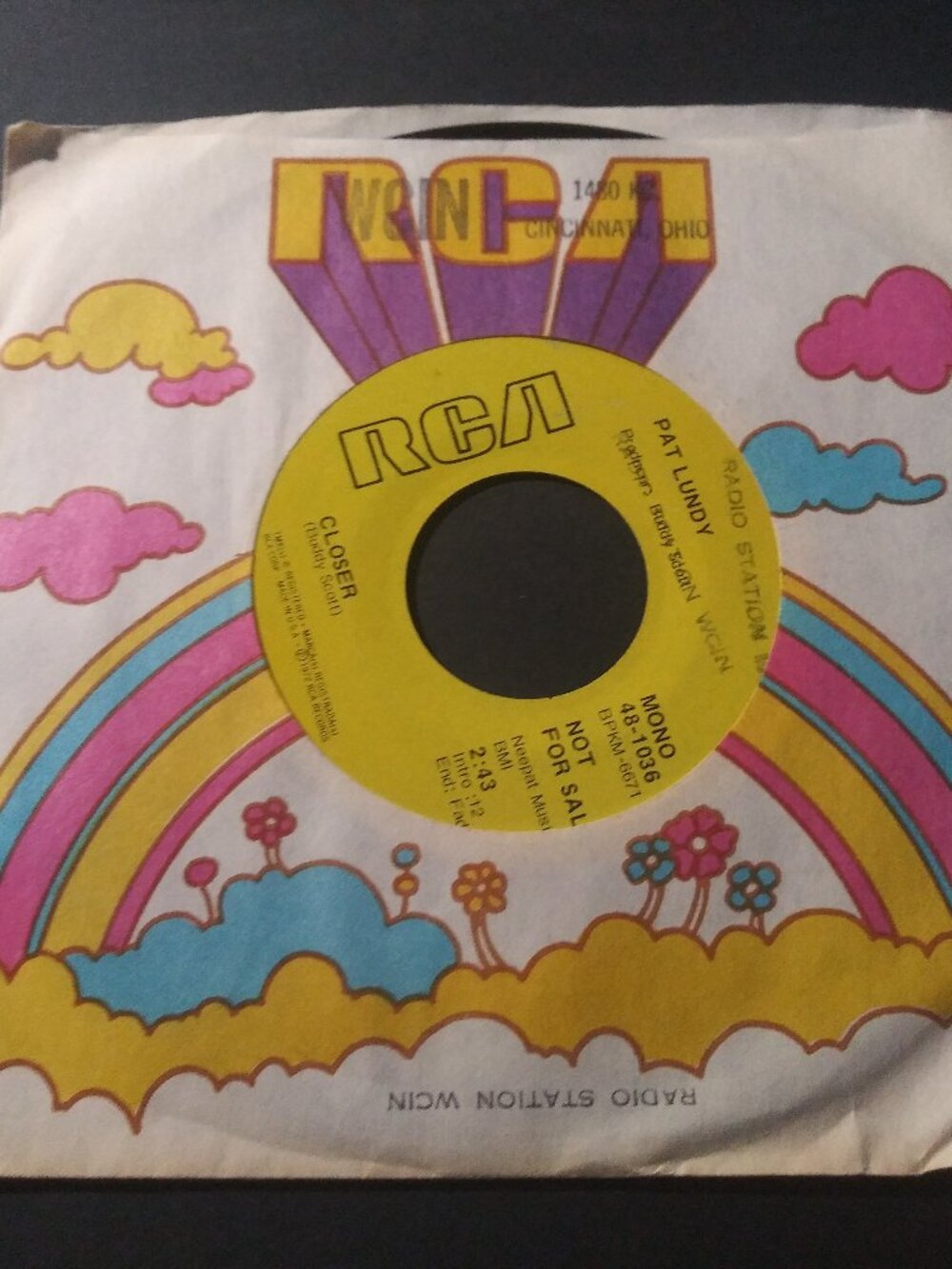 Pat Lundy - Friend Of Mine (I Wanna Thank You So Much) 45 WCIN Promo Record 1972